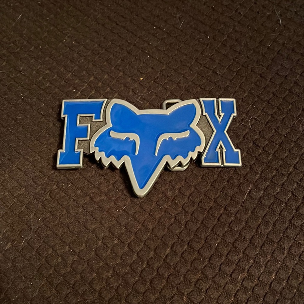 Fox racing belt buckle